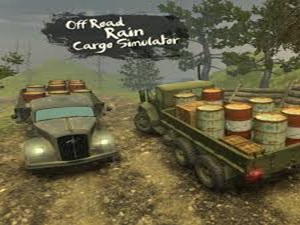 offroad rain cargo simulator